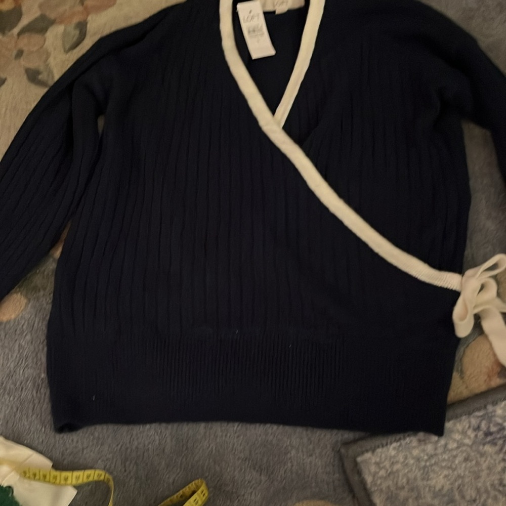 NWT Loft size small knit wrap sweater